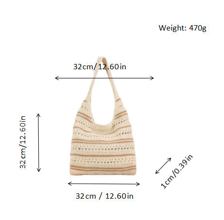 Crocheted Shoulder Bag LoungeYard — product view 6