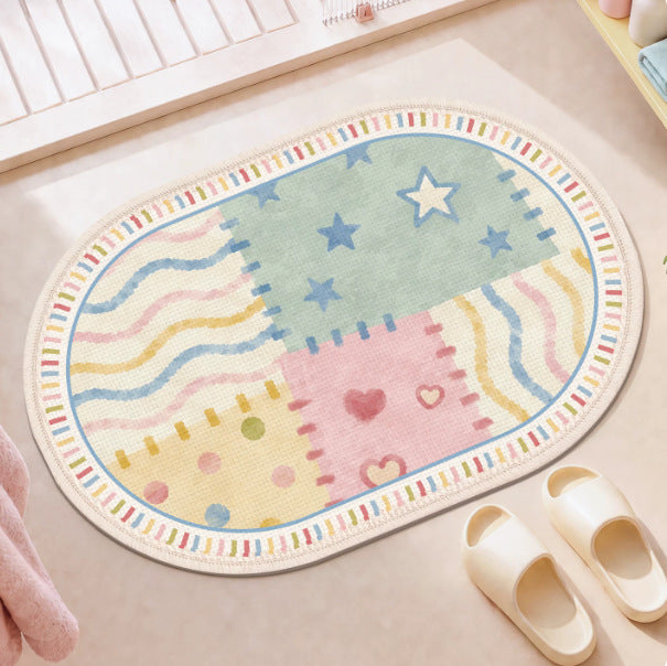 Playful Patchwork Bath Mat — product view 3