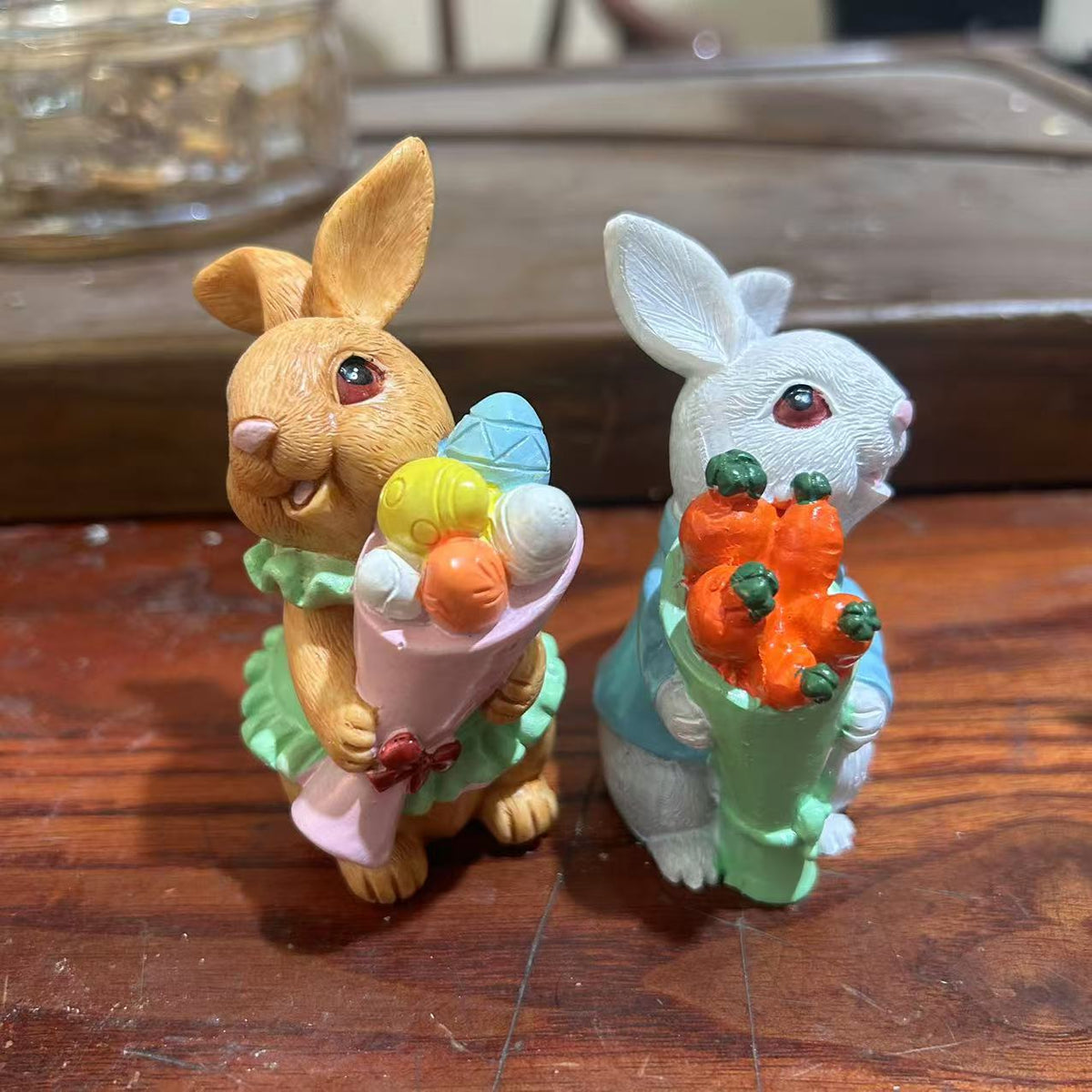 Decorative Easter Bunny Figurine Bowlift — product view 4