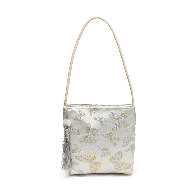 Elegant Floral Printed Handbag — product view 5