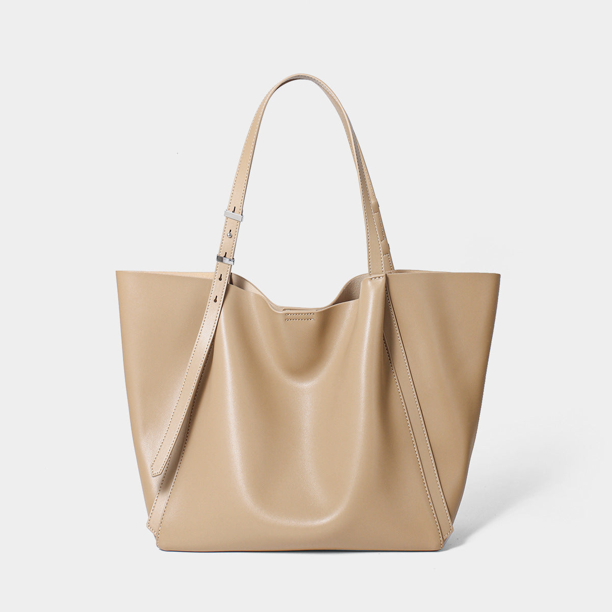 Minimalist Sculpted Tote with Adjustable Shoulder Straps — product view 6