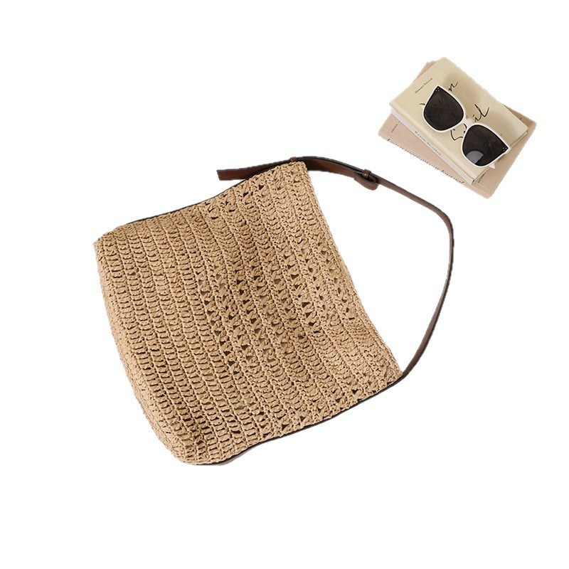 Handmade Shoulder Bag in Modern Natural Design LoungeYard — product view 5
