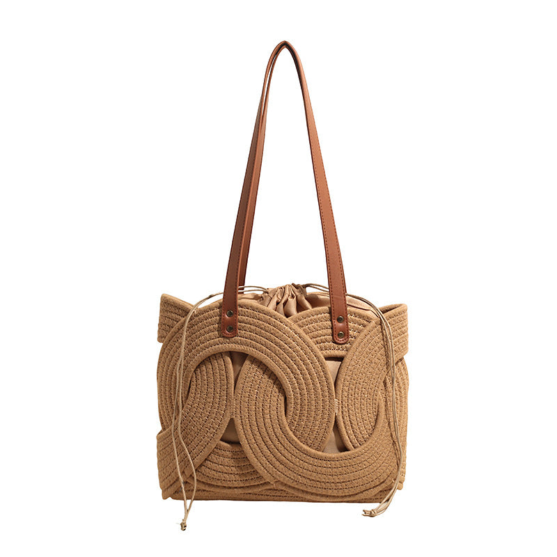Woven Handle Tote Bag — product view 5