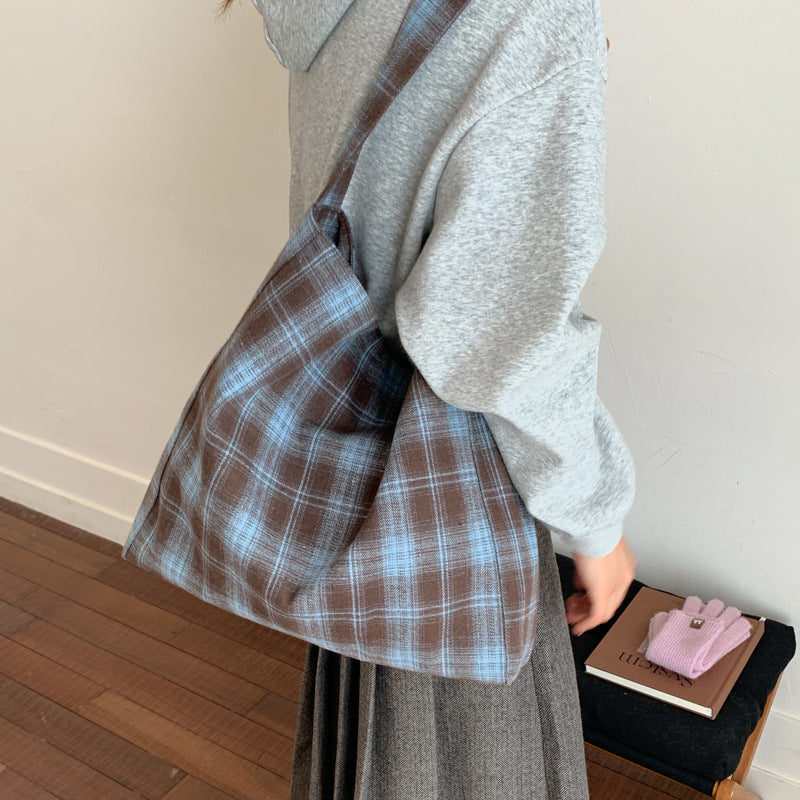 Casual Plaid Shoulder Bag — product view 3