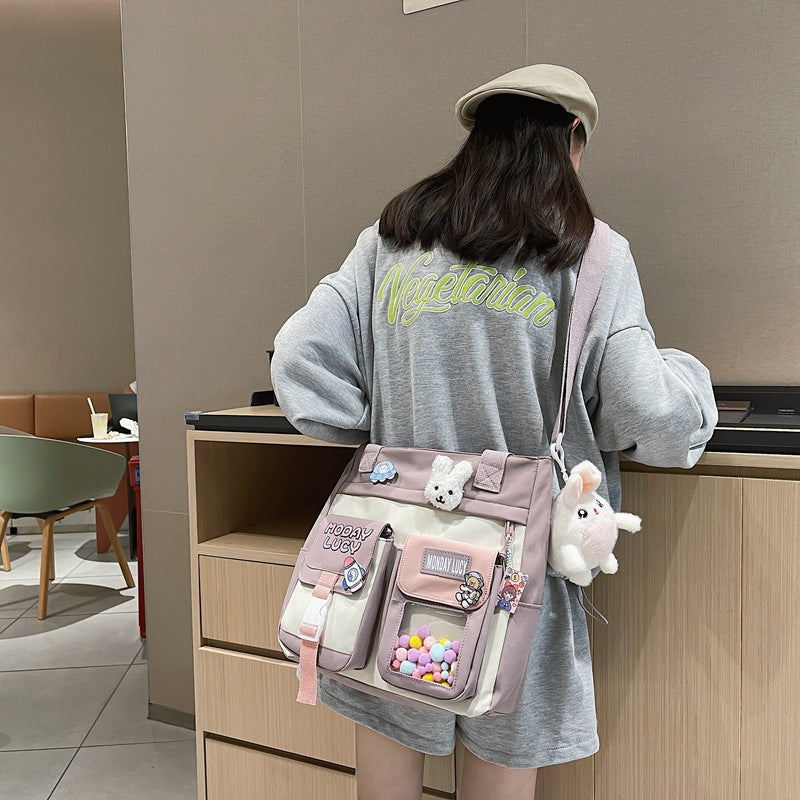 Whimsical Multi-Compartment Messenger Bag LoungeYard — product view 1