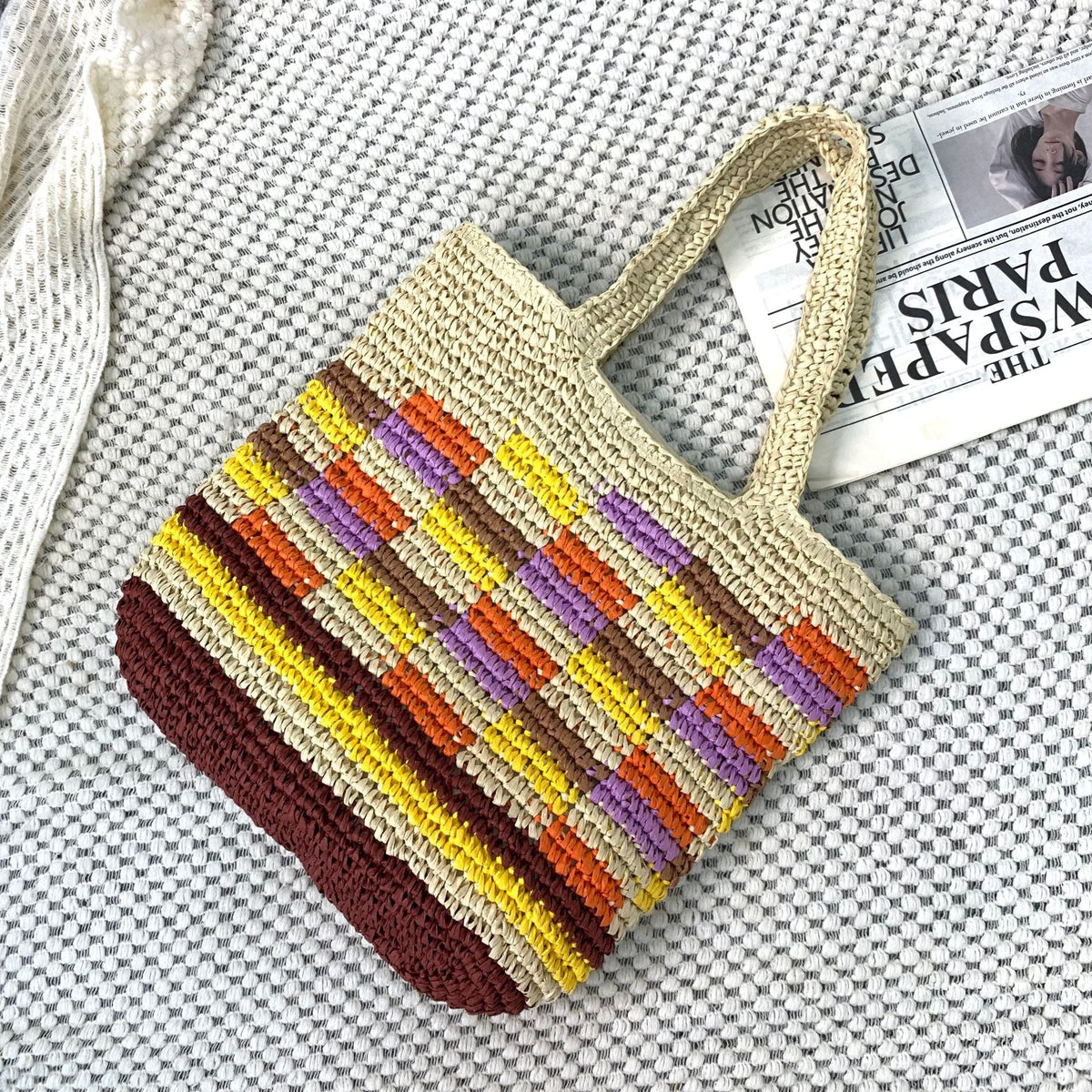 Hand-knotted summer tote LoungeYard — product view 6