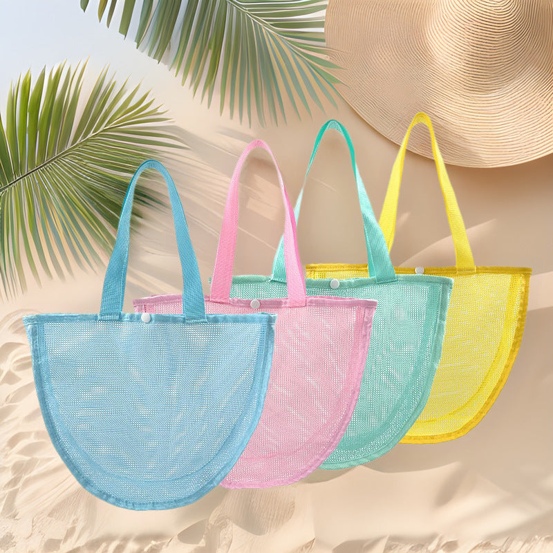 Durable mesh beach bag with wide straps LoungeYard — product view 1