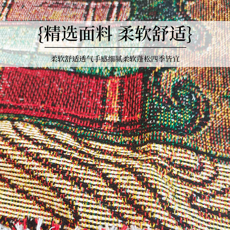 Cozy Animal-Themed Woven Throw Blanket — product view 3