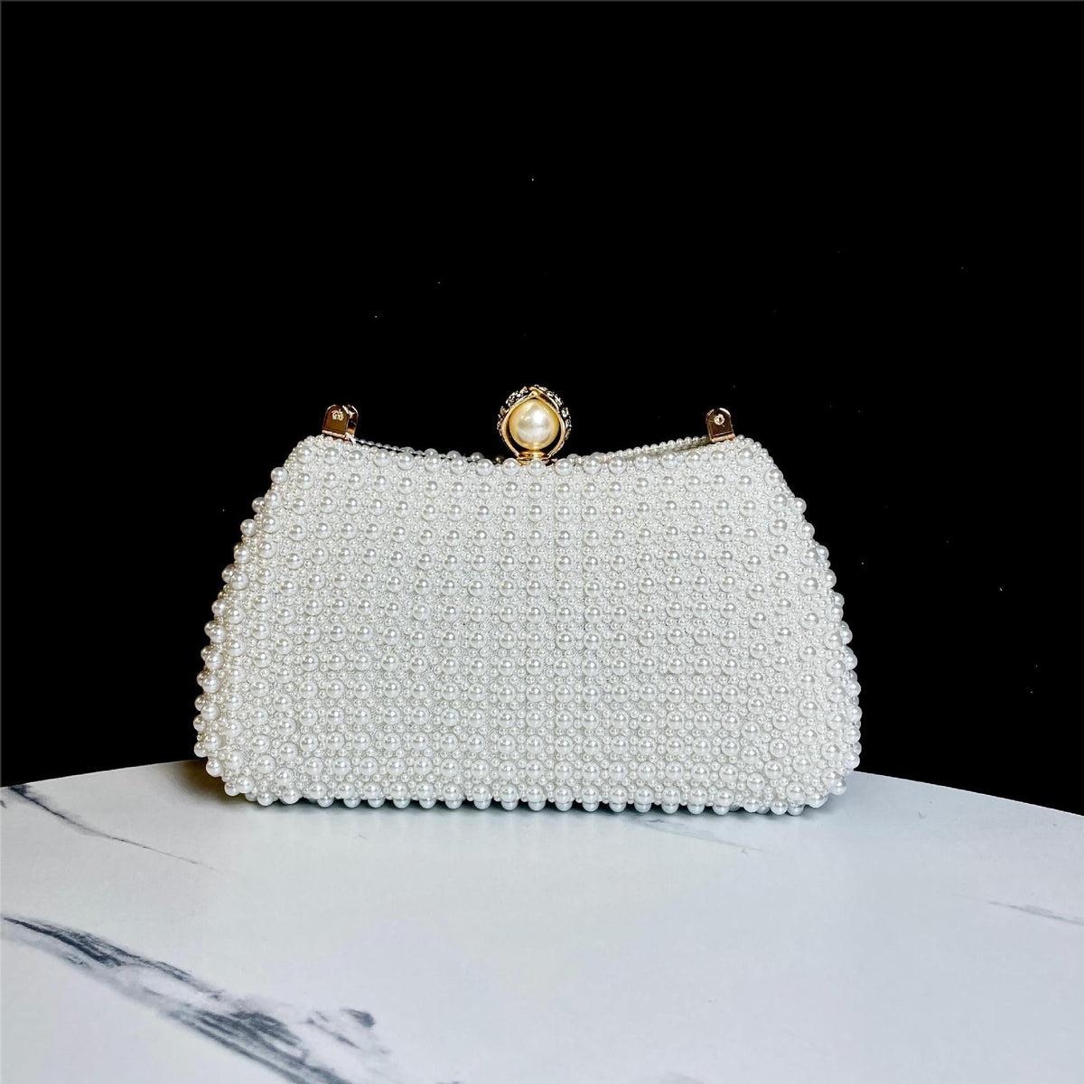 Pearl Beaded Evening Handbag — product view 6