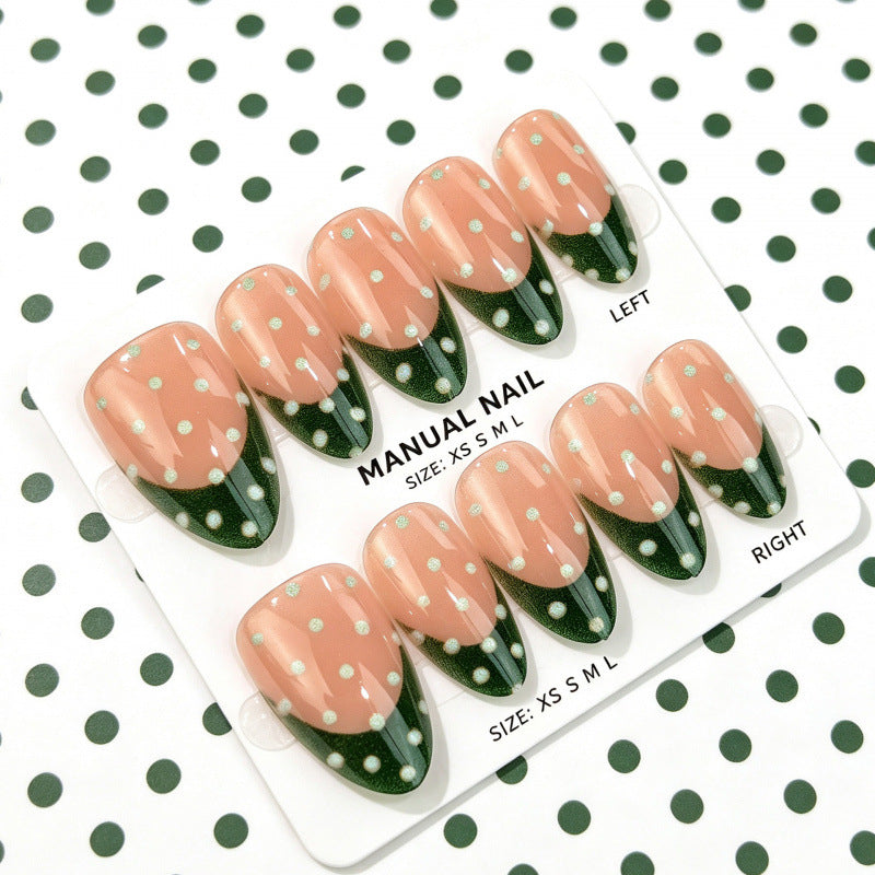 Artistic Polka Dot Nail Art Press-Ons — product view 2
