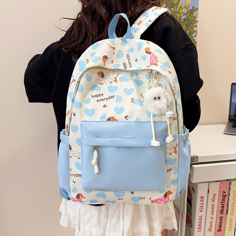 Cute Animal Print Backpack LoungeYard — product view 2