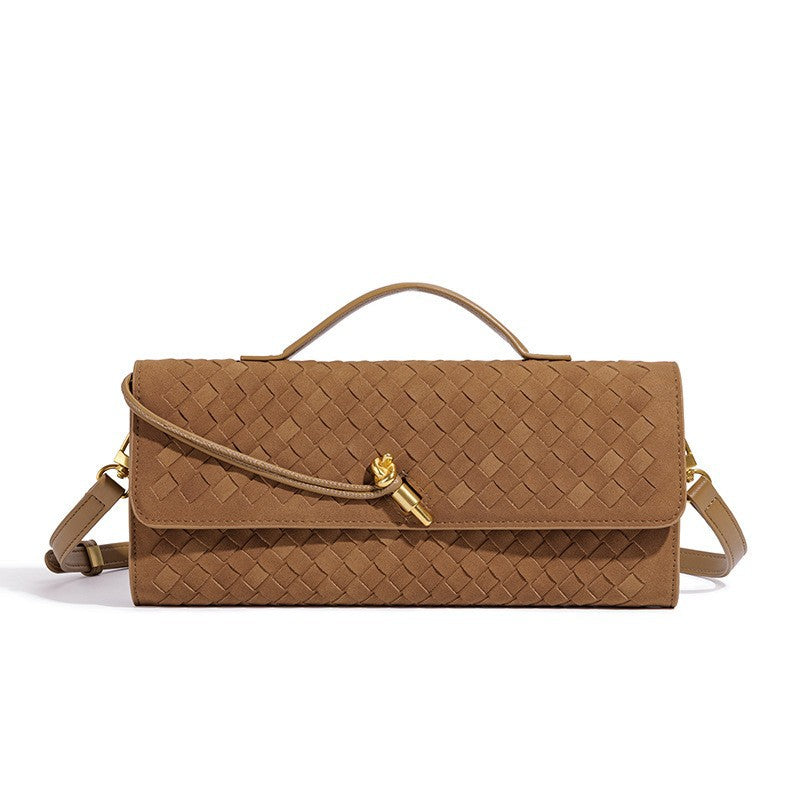 Sculpted Suede Clutch Bag LoungeYard — product view 1