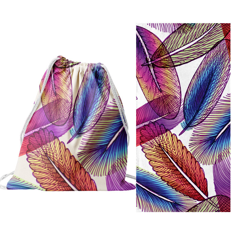 Drawstring bag with creative cactus design LoungeYard — product view 6