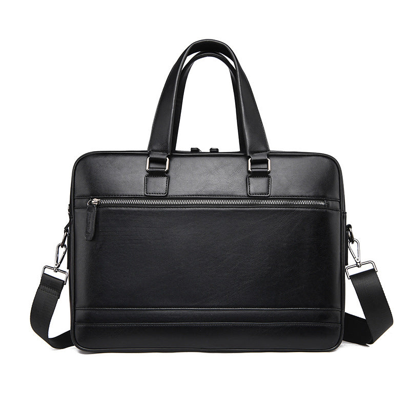 Professional Leather Laptop Briefcase LoungeYard — product view 1