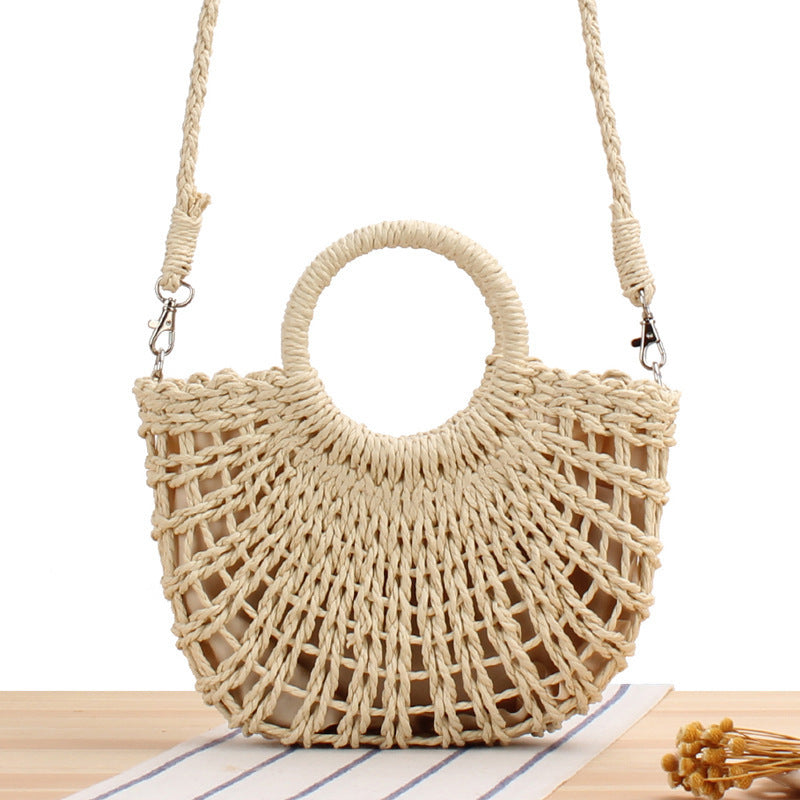 Handmade wicker bag in Boho style LoungeYard — product view 5