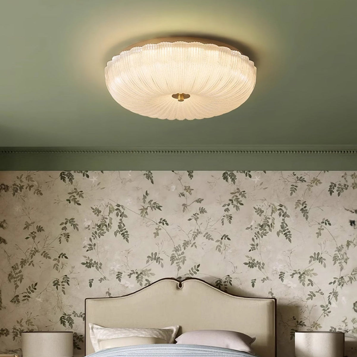 Halo Ceiling Light Ripple Glass — product view 7