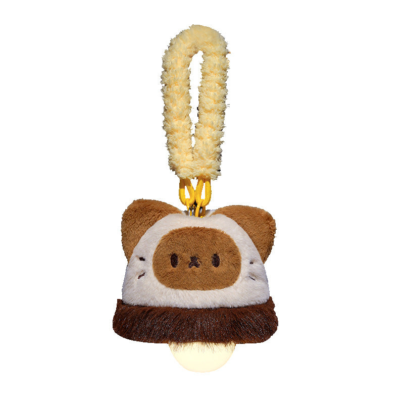 Plush pacifier holder with suction cup and cozy hanging loop — product view 4