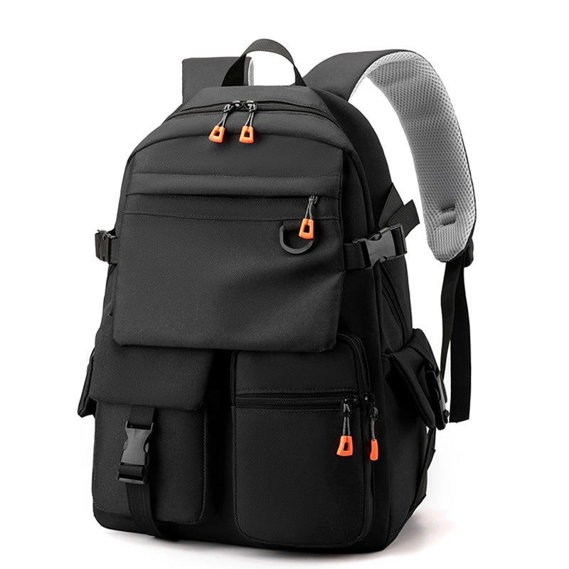 Multifunctional backpack with water-repellent design and extensive compartment layout LoungeYard — product view 3