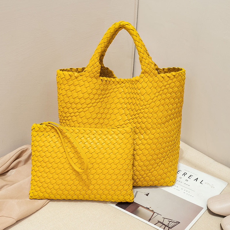 Elegant Braided Handbag with Removable Clutch LoungeYard — product view 2