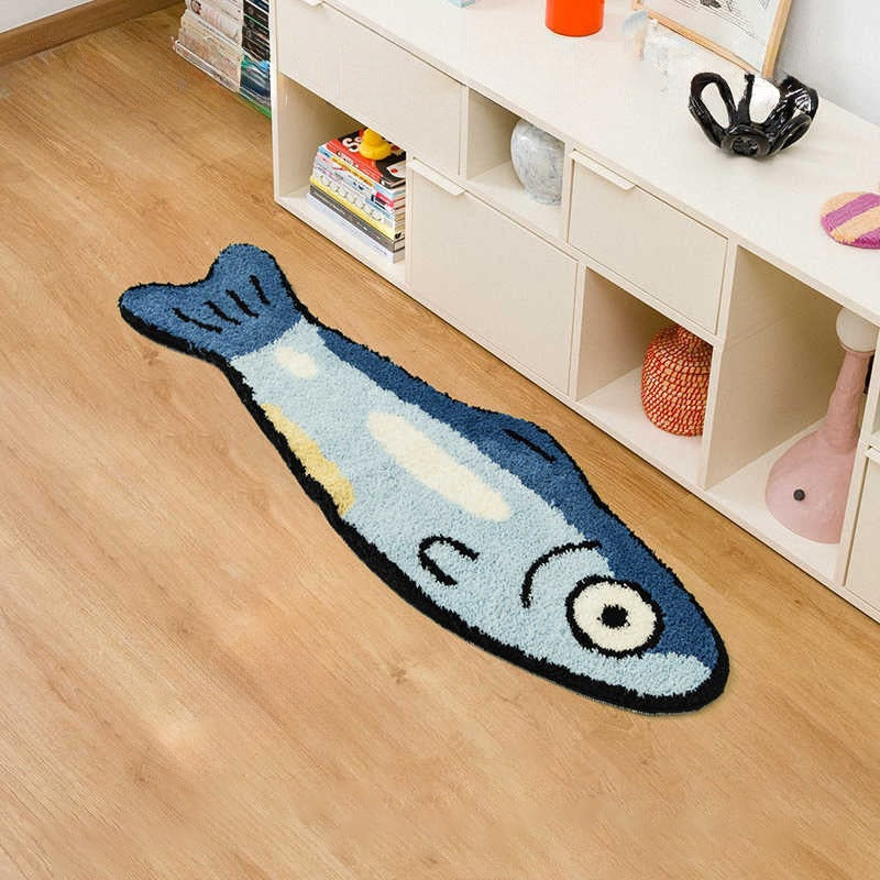 Playful Fish-Shaped Bath Mat Bowlift — product view 1