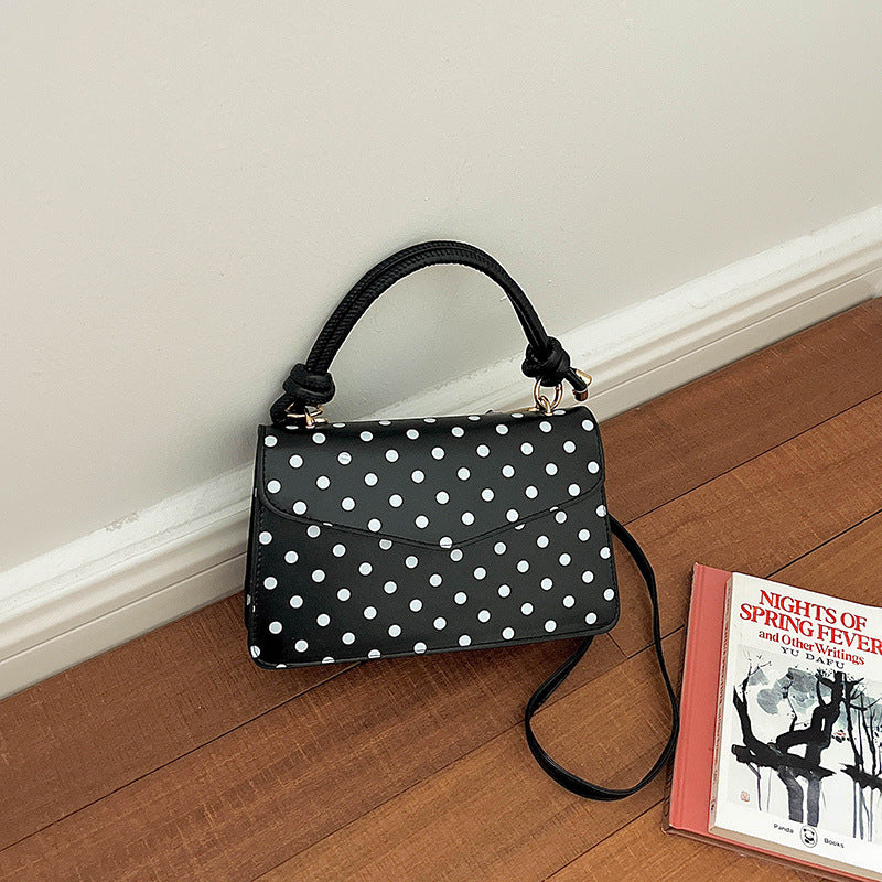 Stylish Polka Dot Handheld Tote — product view 1