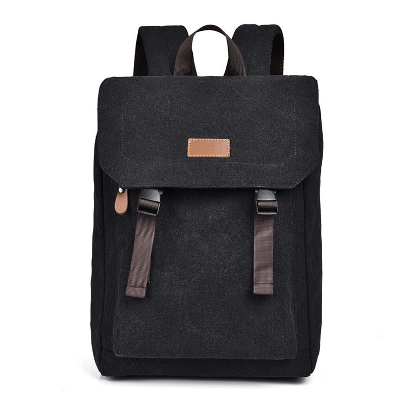 Vintage Canvas Laptop Backpack LoungeYard — product view 4