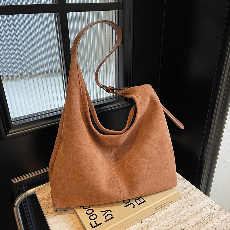Luxurious Suede Slouchy Handbag — product view 1