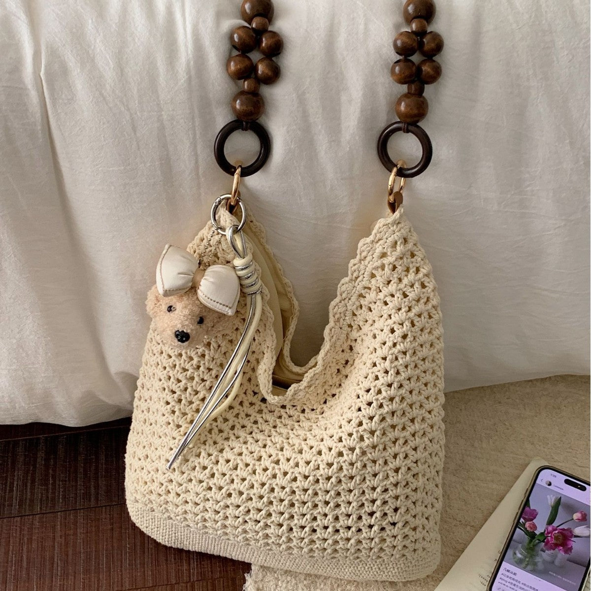 Handcrafted Knitted Bag LoungeYard — product view 4