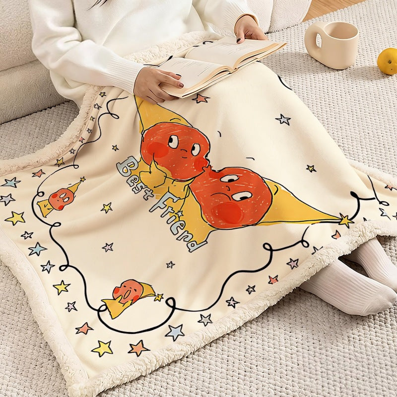 Soft Flannel Cartoon Fleece Blanket — product view 1