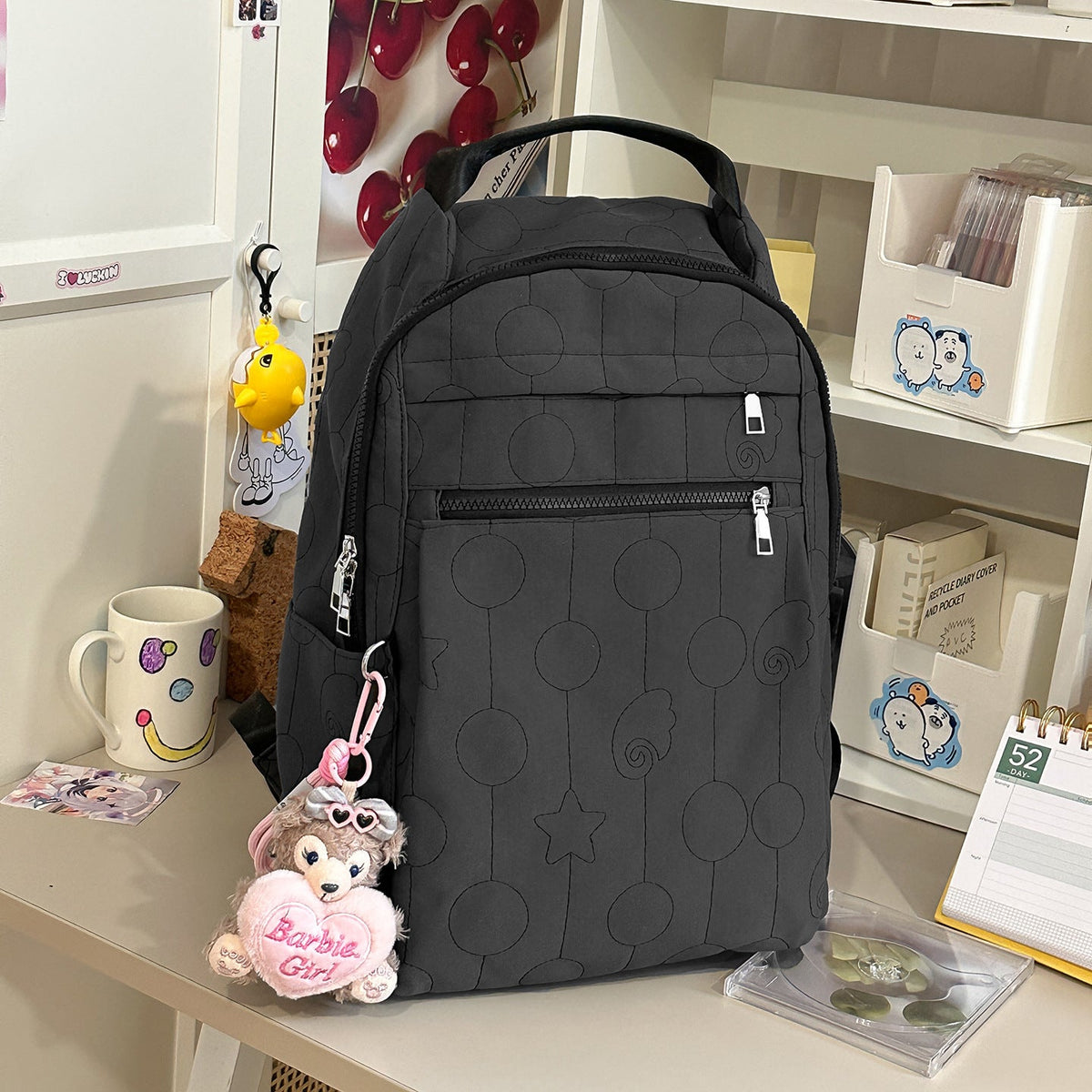 Quilted Multi-Functional Backpack LoungeYard — product view 6