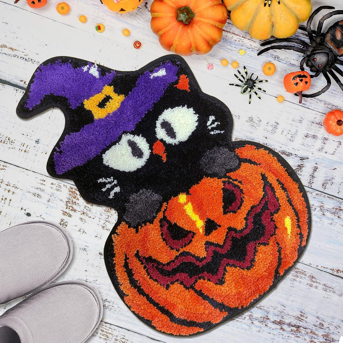 Halloween-Themed Ghost Bath Mat LoungeYard — product view 6