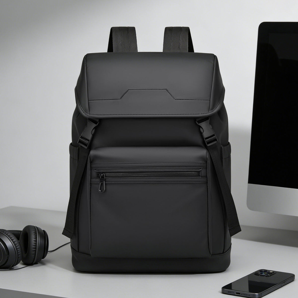 Sleek Dual-Compartment Backpack LoungeYard — product view 4