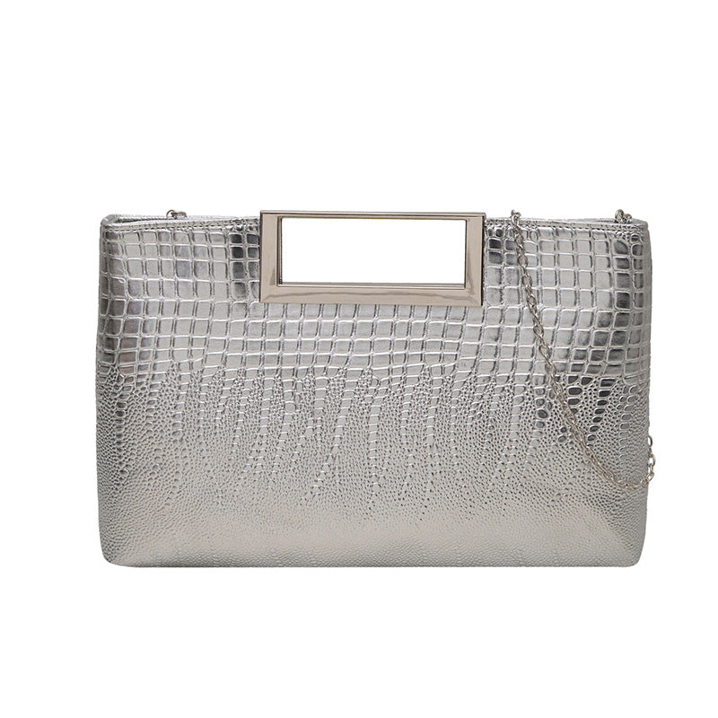 Elegant Croc-Embossed Evening Clutch — product view 4