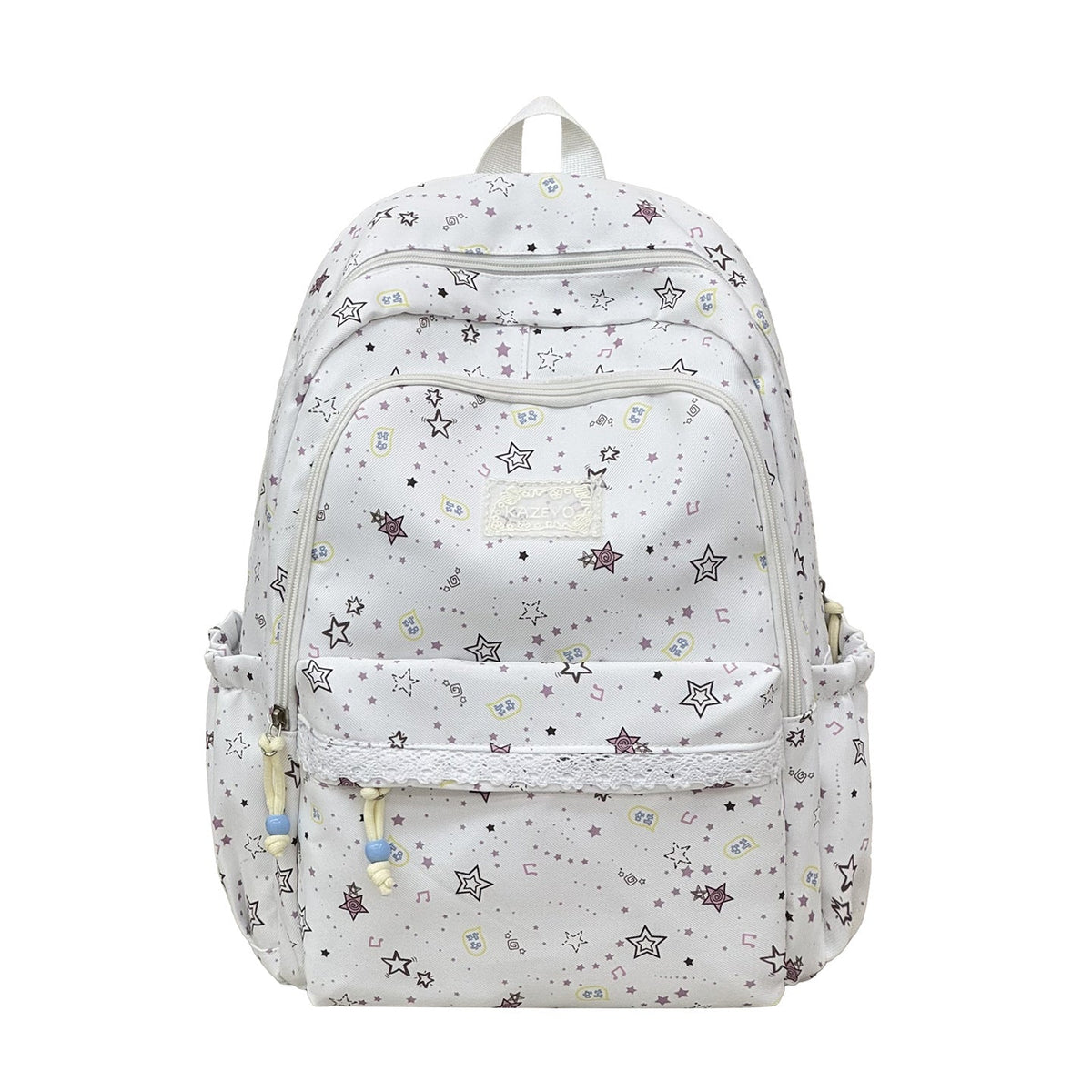 Playful Star-Printed School Backpack LoungeYard — product view 5
