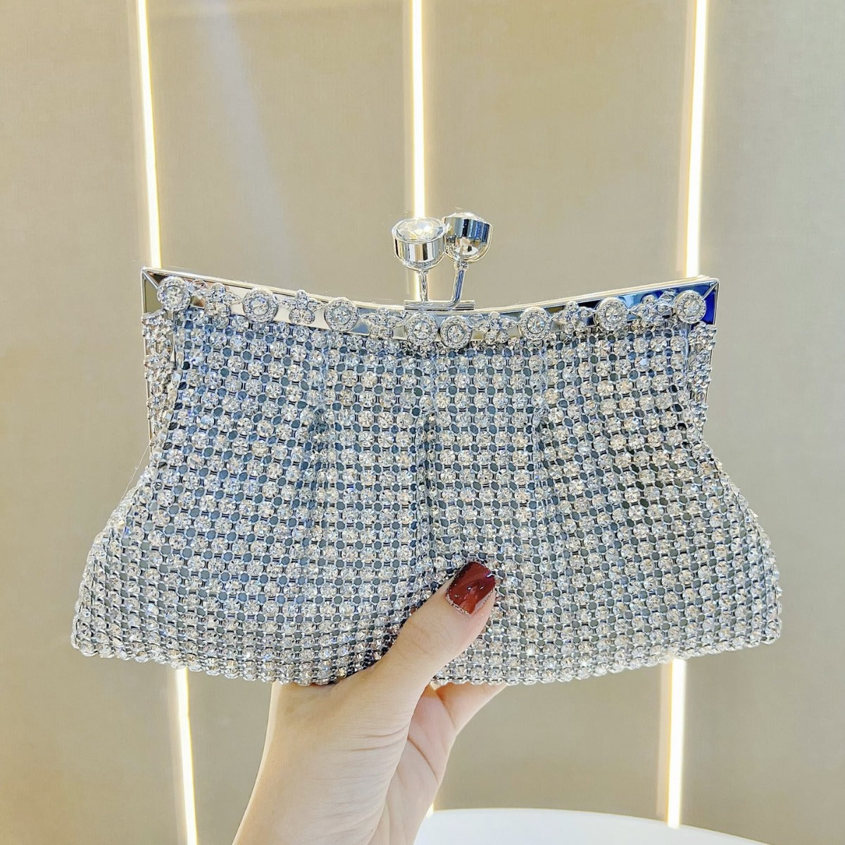 Glittering Crystal Clutch — product view 7