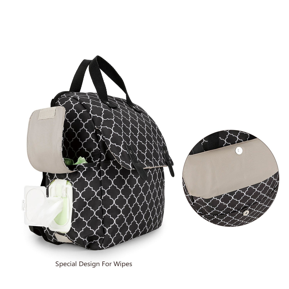Practical backpack with additional pockets LoungeYard — product view 3
