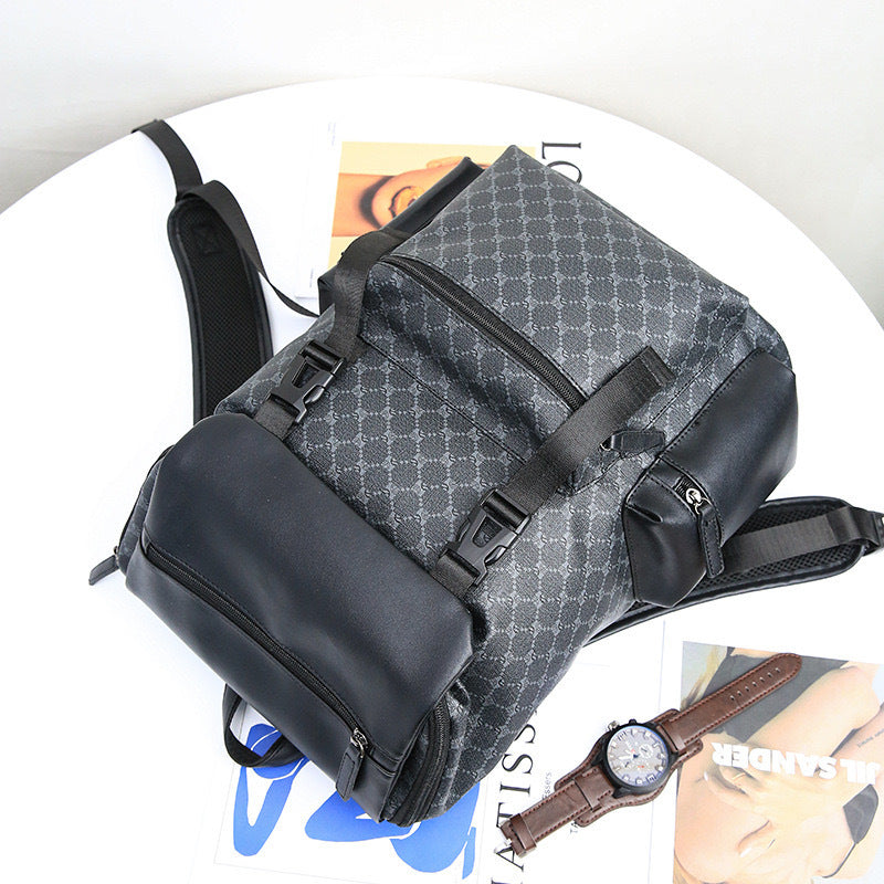 Fashionable backpack with expandable pockets LoungeYard — product view 3