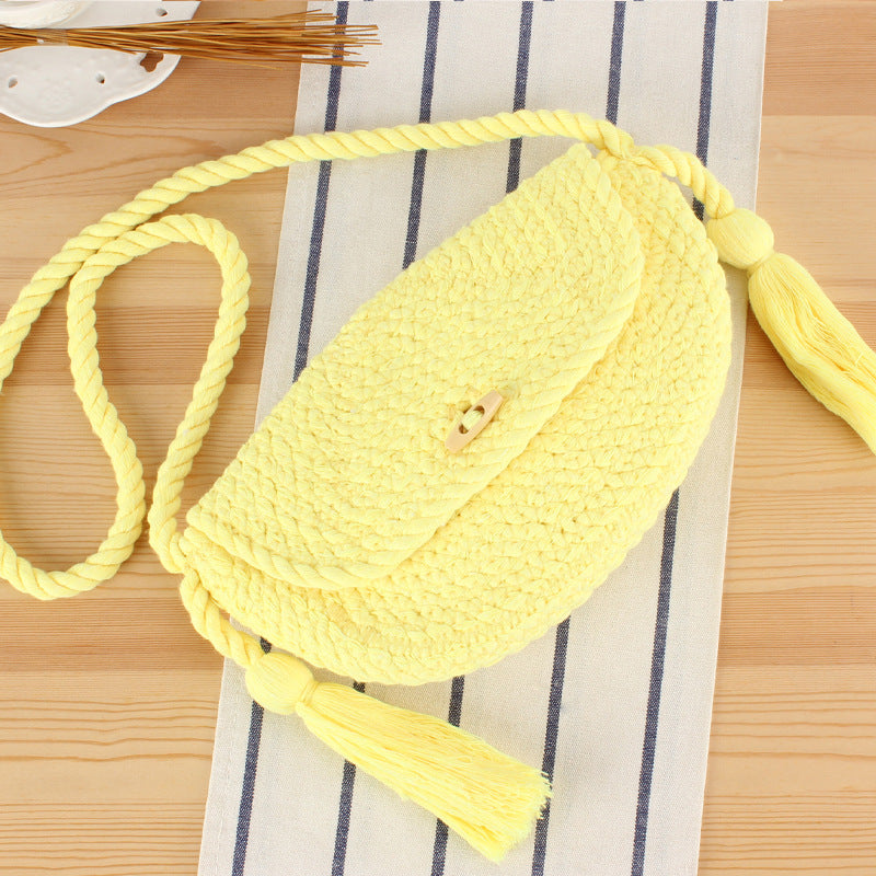 Handbag with stylish tassels LoungeYard — product view 7