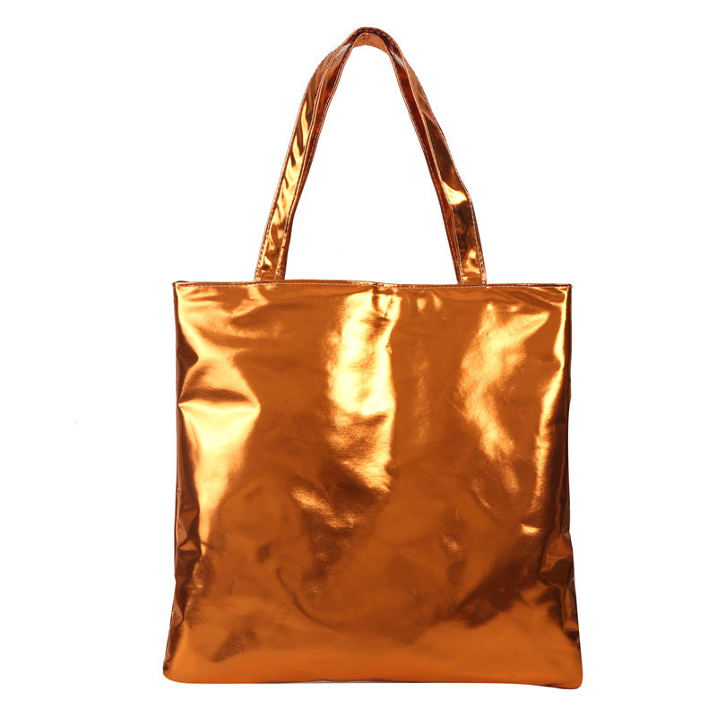 Glossy Metallic Tote Bag — product view 2