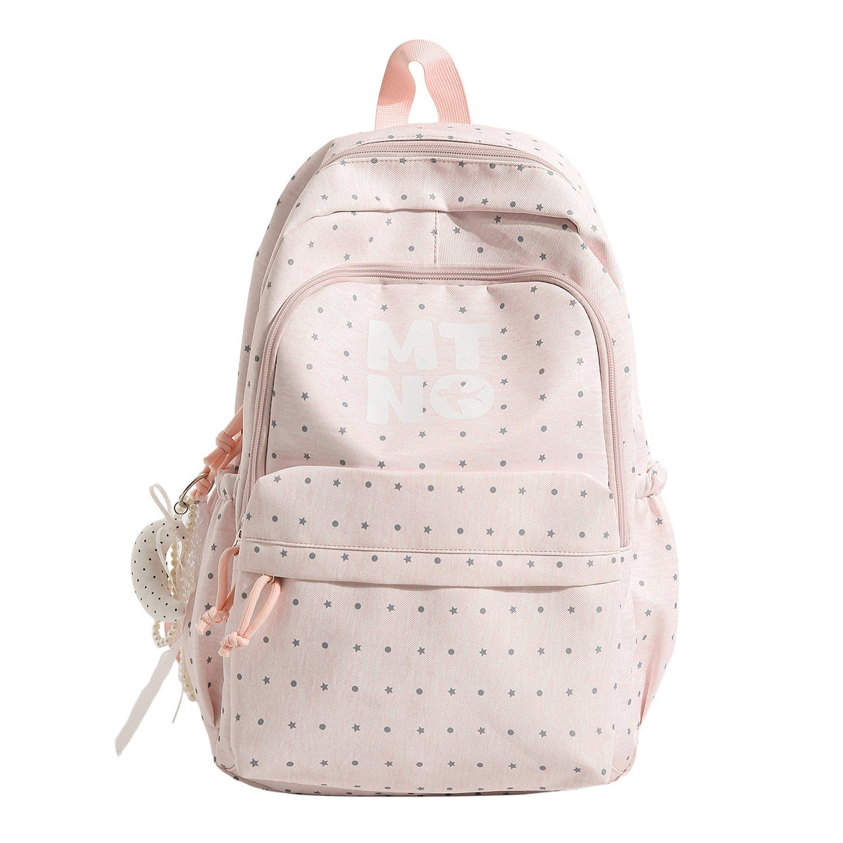 Stylish Polka Dot Printed Backpack LoungeYard — product view 5