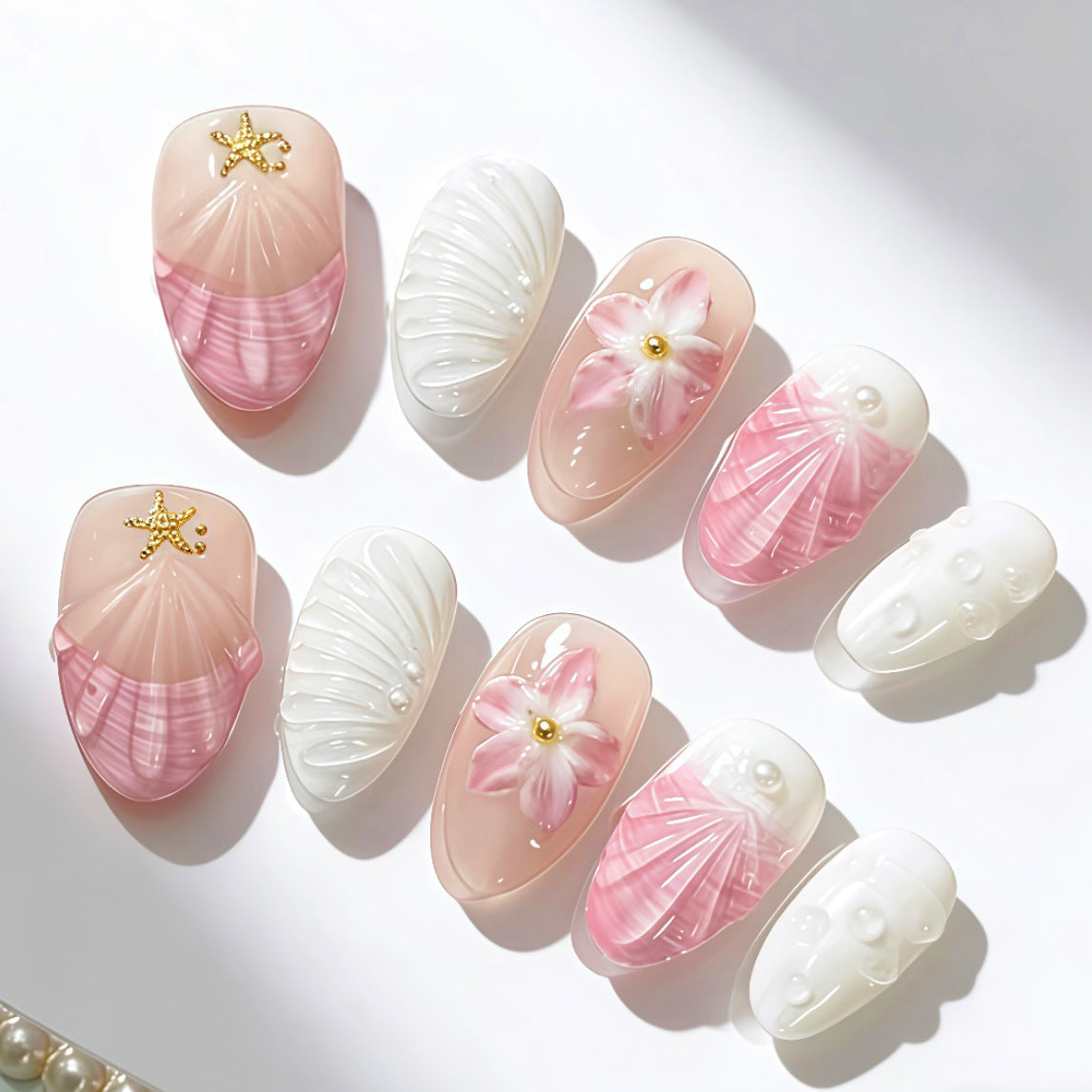 Artistic Press-On Nail Design Collection — product view 1