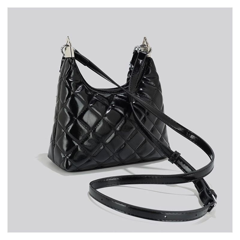 Quilted Chain-Handled Shoulder Bag LoungeYard — product view 4