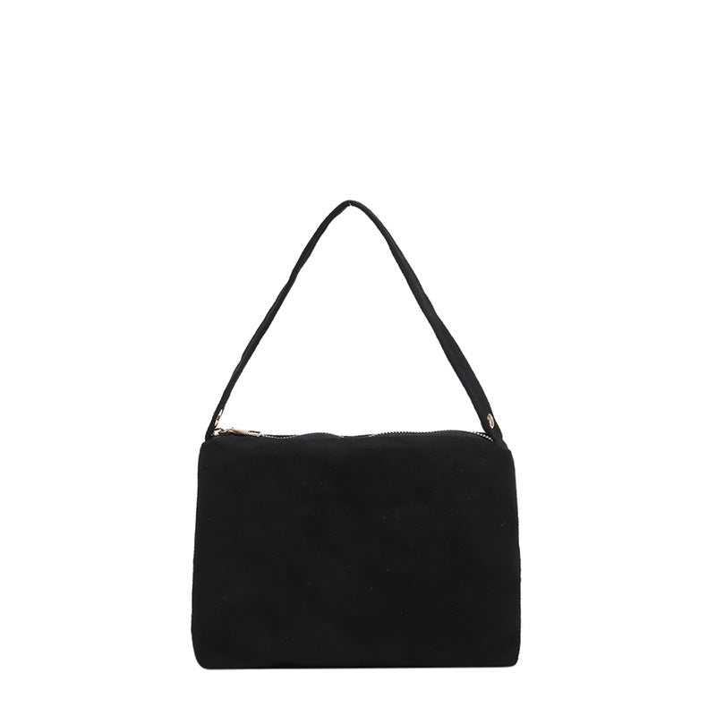 Suede Shoulder Clutch Bag — product view 2