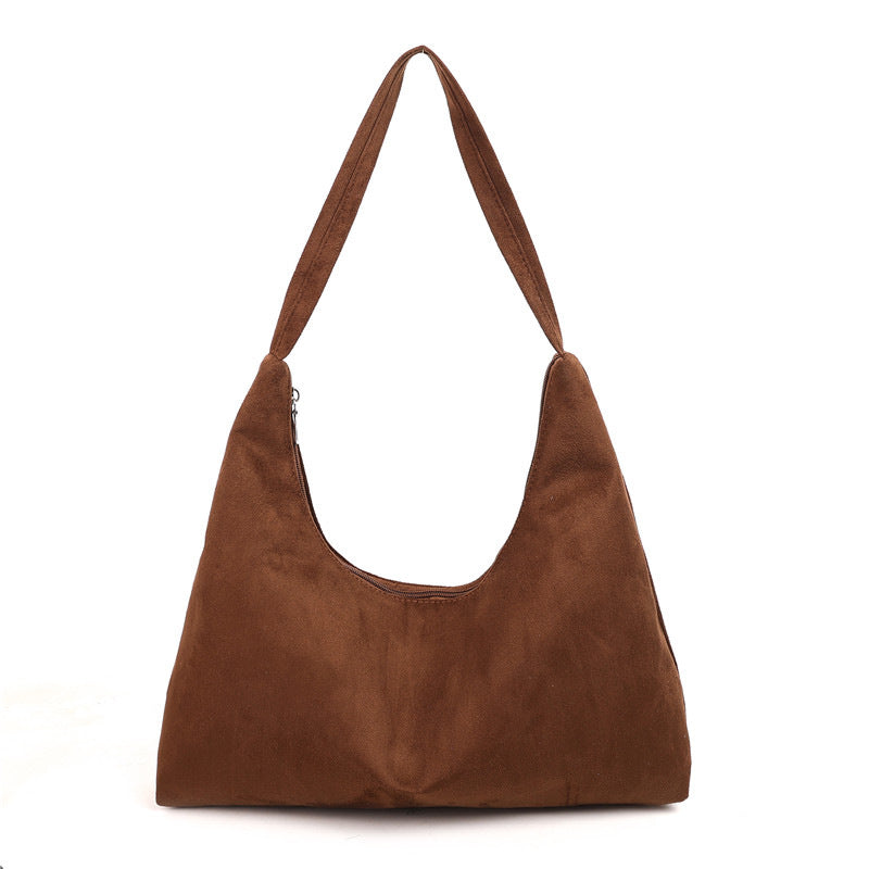 Suede Hobo Handbag — product view 1