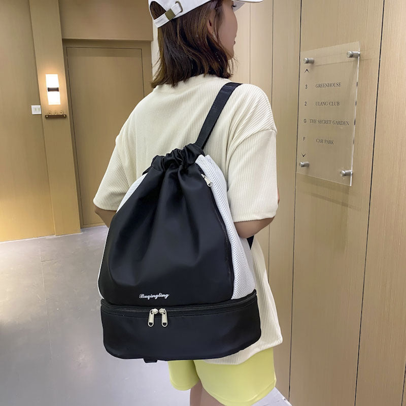 Mesh Drawstring Sports Backpack — product view 3