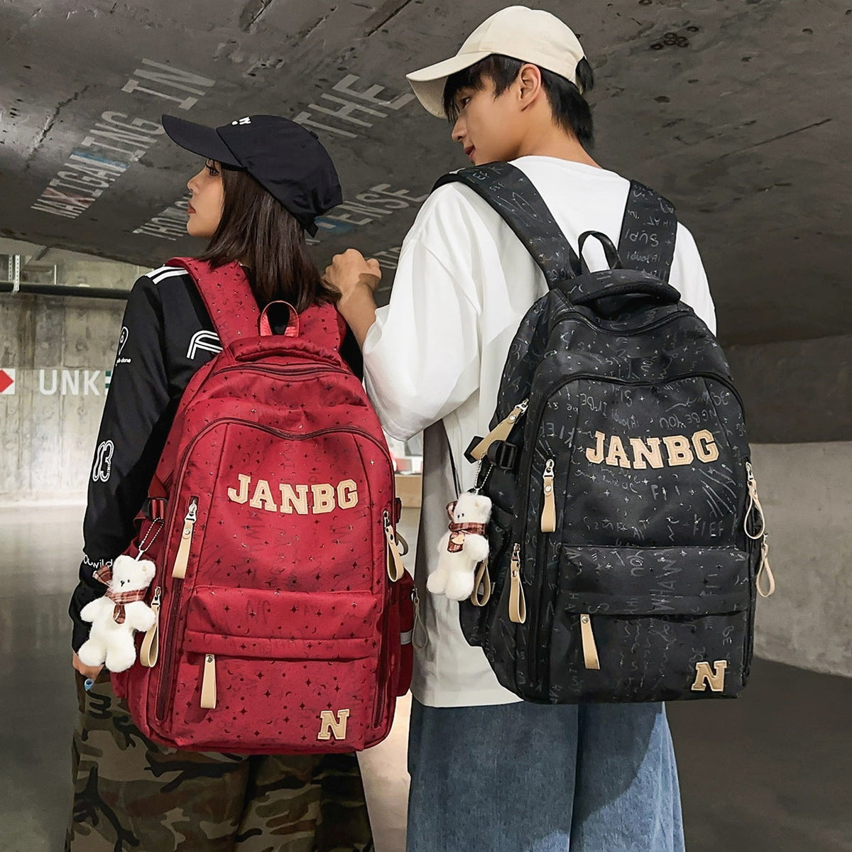 Spacious Multi-Pocket Rucksack LoungeYard — product view 2