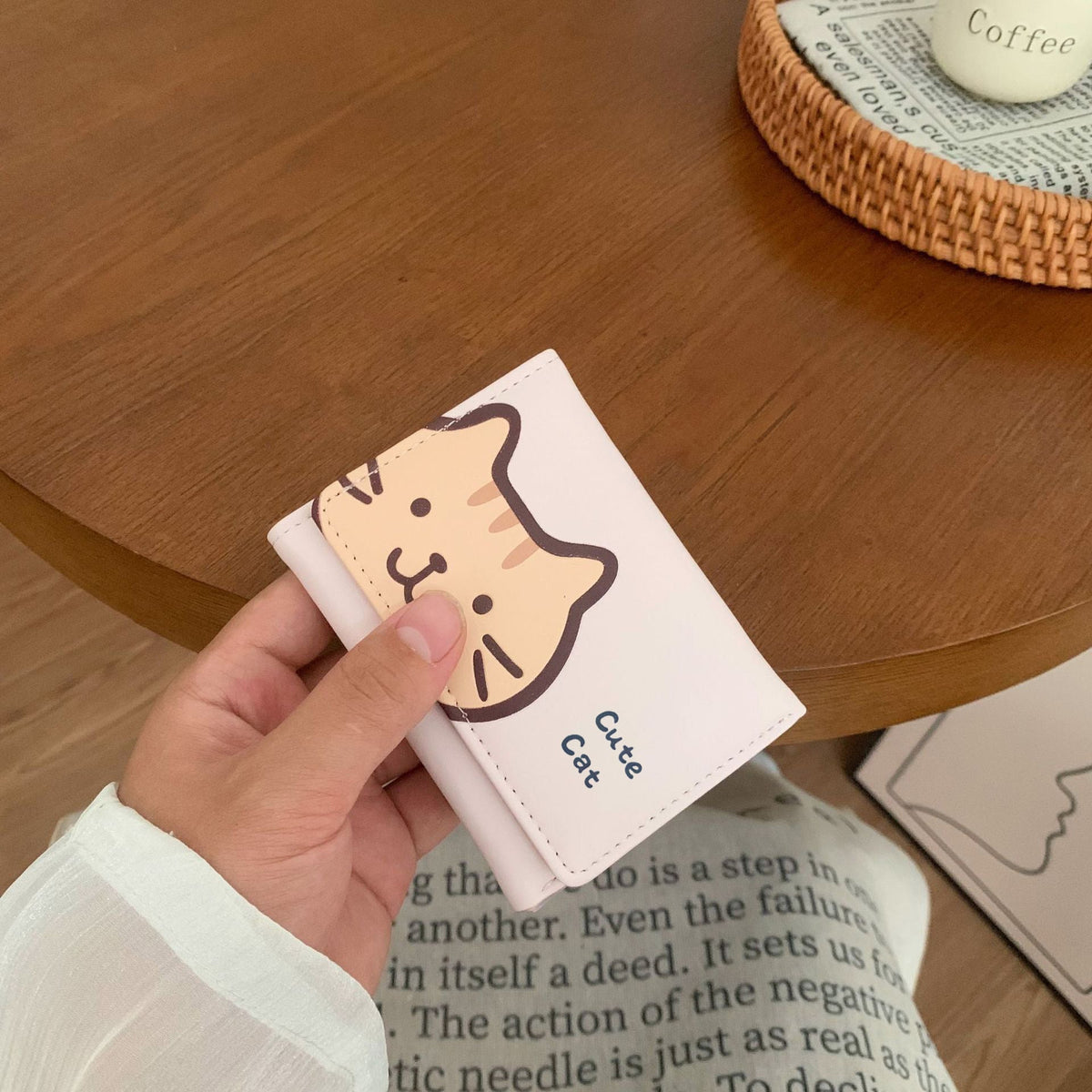 Cute Illustrated Cat Wallet — product view 7