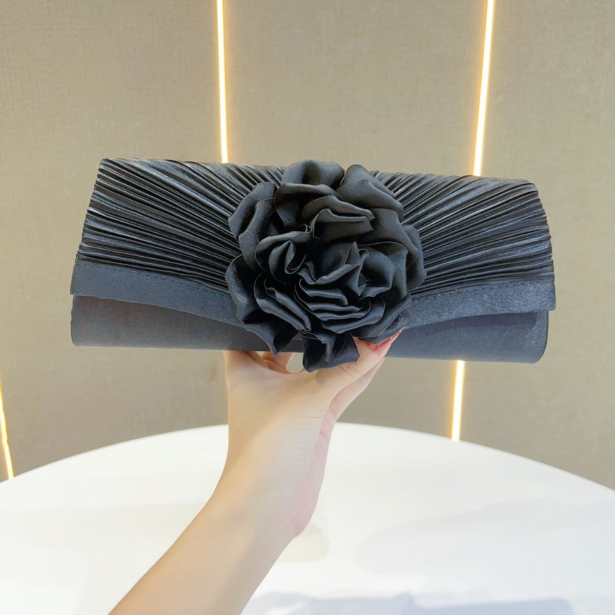 Floral Embellished Evening Clutch — product view 6