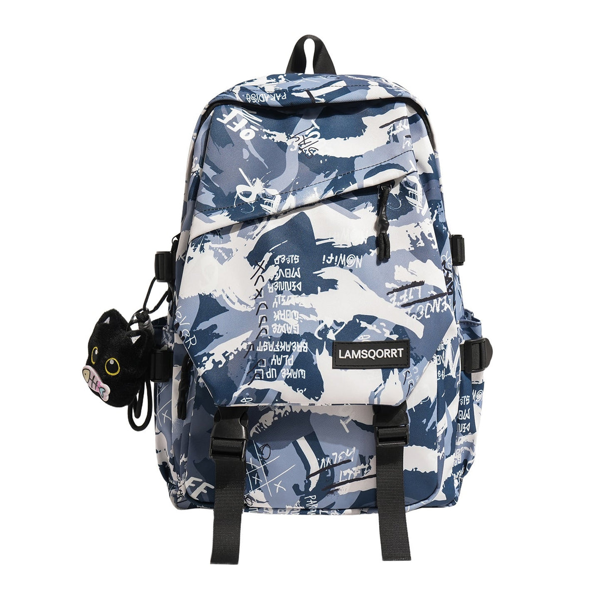 Graffiti Print Casual Backpack LoungeYard — product view 5