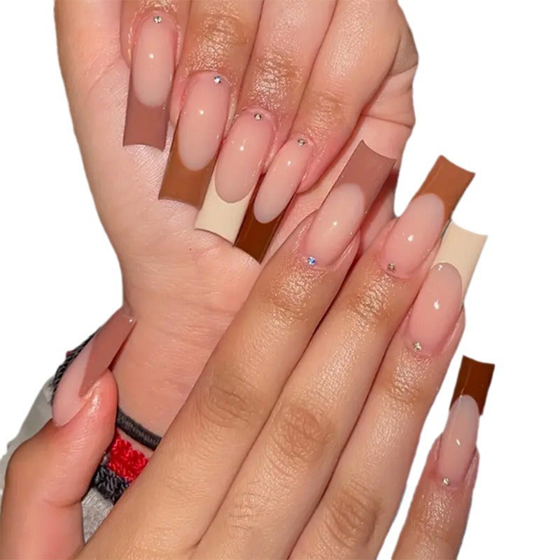 Elegant Ombre Coffin Press-On Nails — product view 5